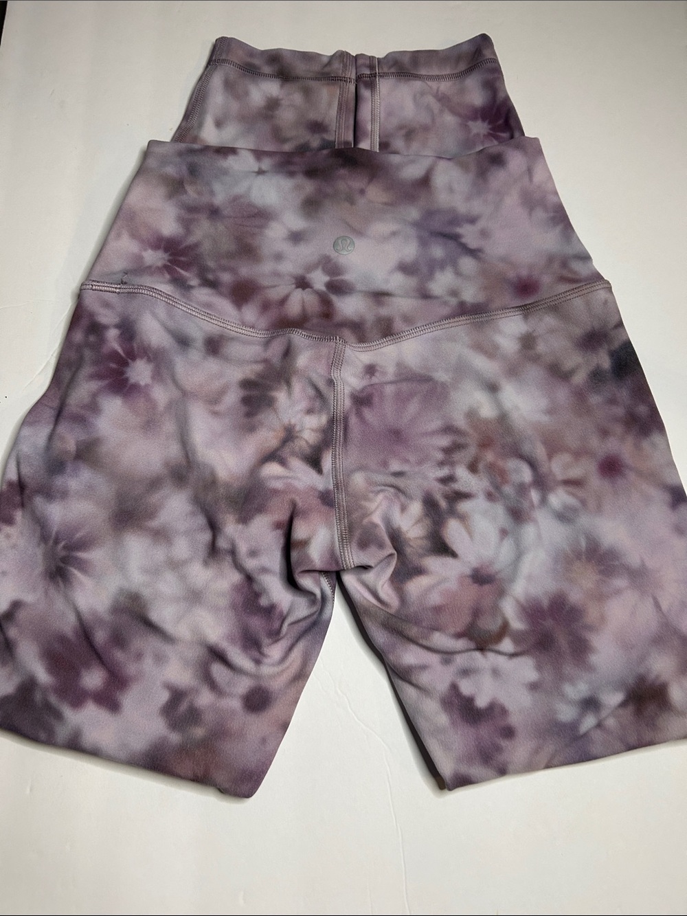 Lululemon Align High rise tight 24inch Purple/white Tie-Dye w/pocket sz4